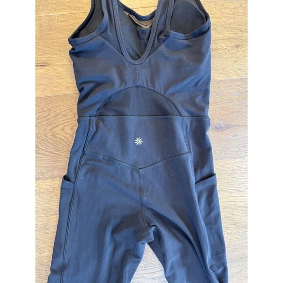 Athleta Salutation Novelty Mesh Bodysuit Size XS Black - Picture 7 of 14